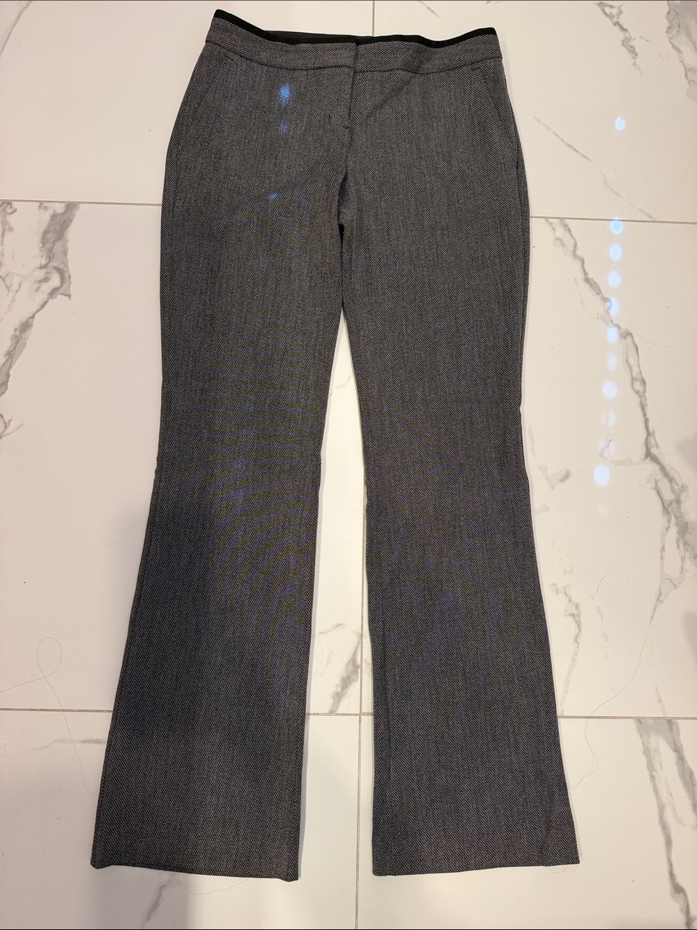 Express Columnist Gray Boot‑Cut low rise dress Pants